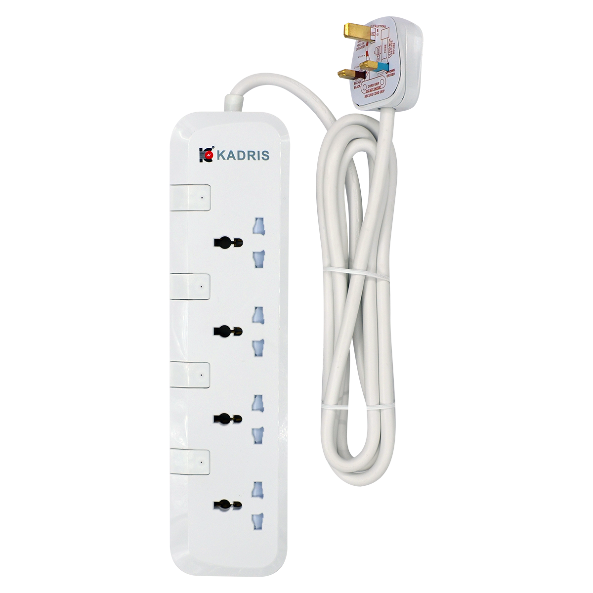 EX-1815 KADRIS 4 WAY EXTENSION SOCKET CG-7004 2 METER