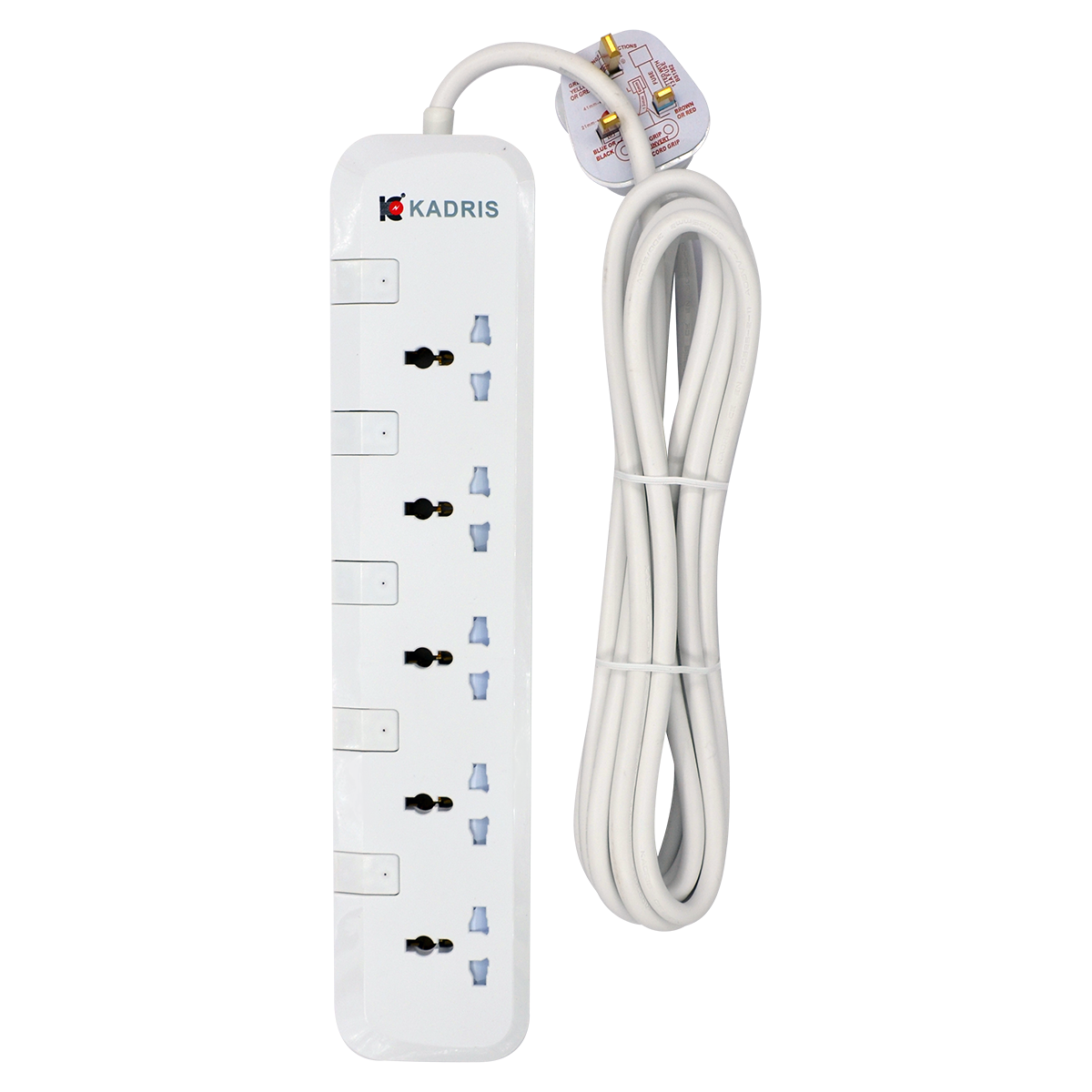 EX-1818 KADRIS 5 WAY EXTENSION SOCKET CG-7005 4 METER
