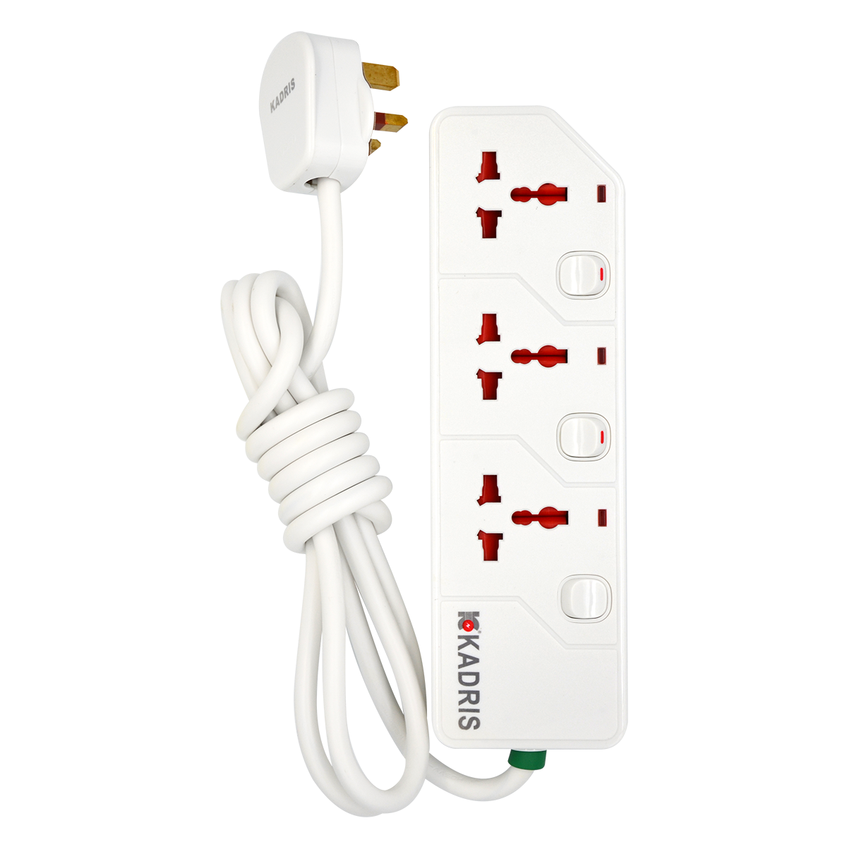 EX-1632 KADRIS 3 WAY EXTENSION SOCKET KD1603S- 2 METER