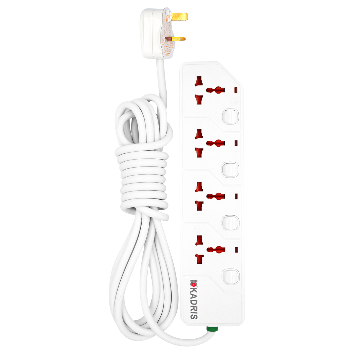 EX-1638 KADRIS 4 WAY EXTENSION SOCKET KD1604S- 4 METER