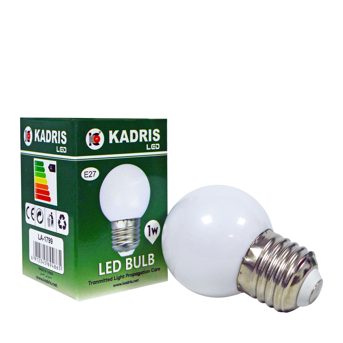 LA-1799 KADRIS 1W LED COLOUR BULB E27