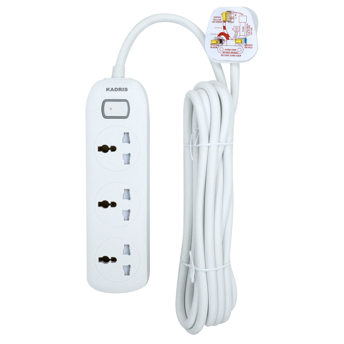 EX-1460 KADRIS 3 WAY EXTENSION SOCKET NK 300 4 METER