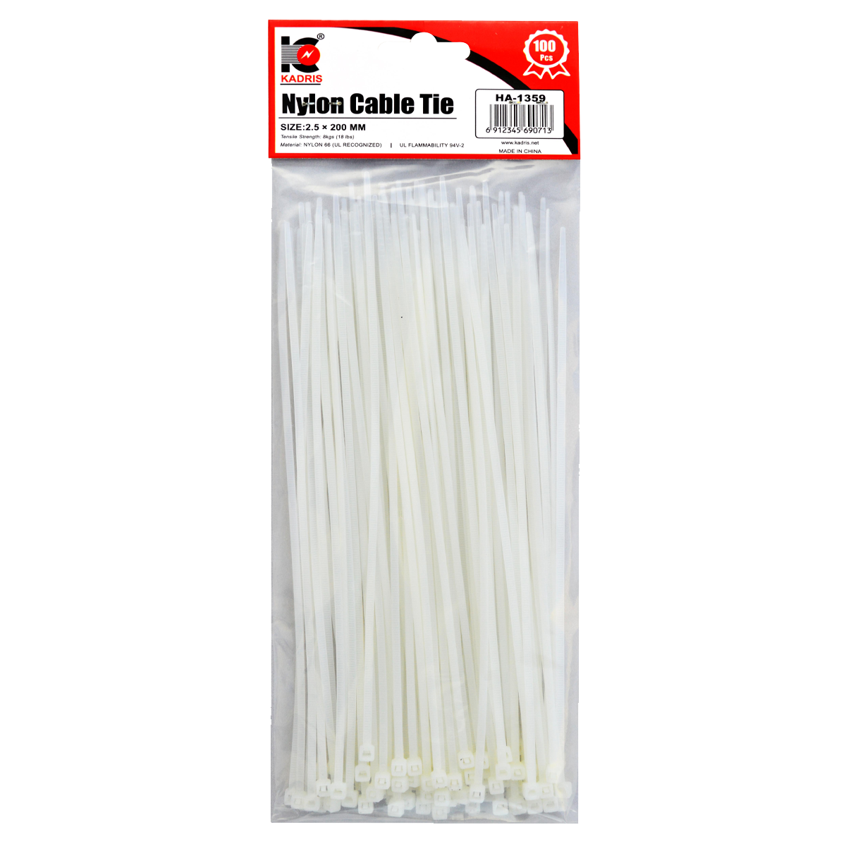 HA-1359 CABLE TIE SF - 200 2.5MM