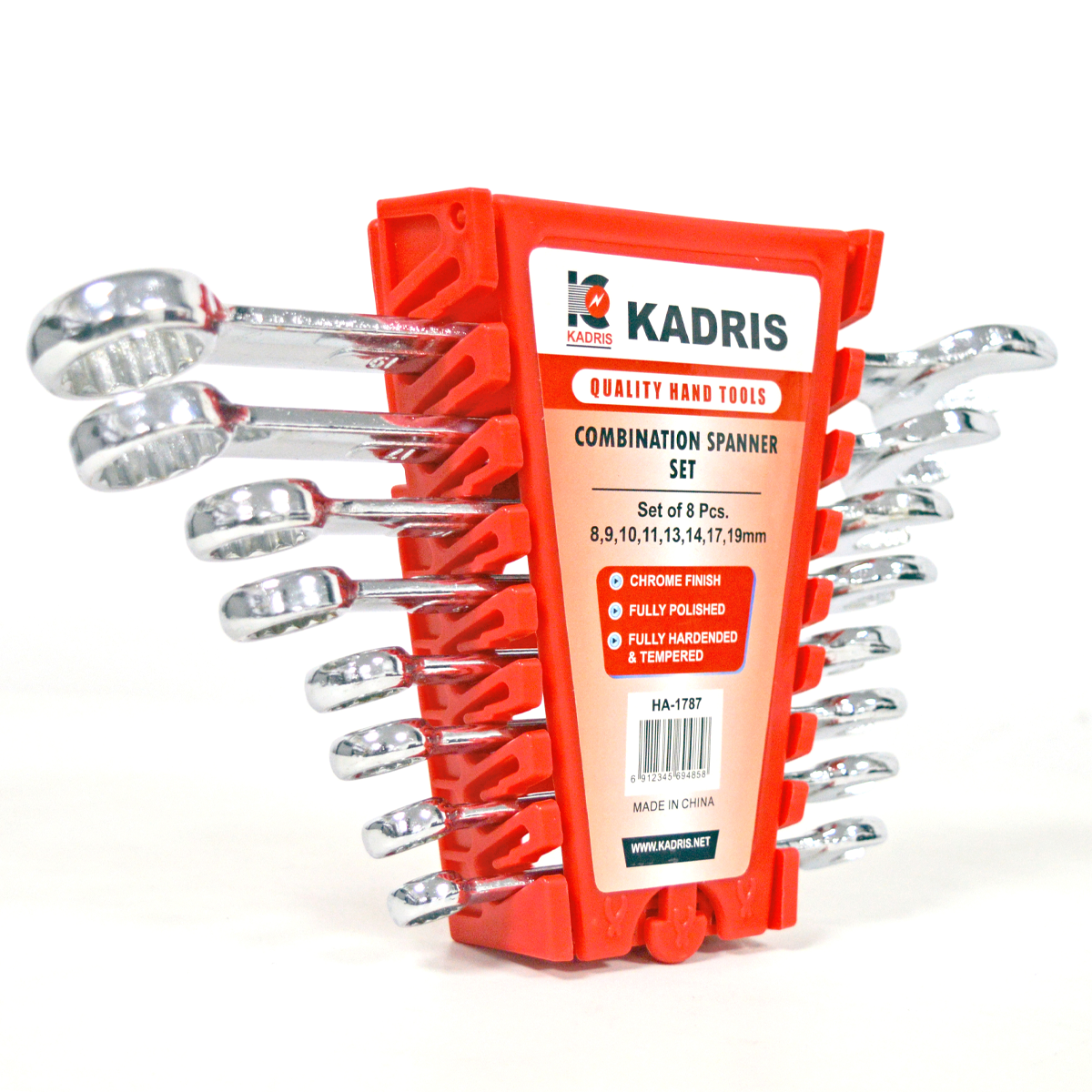 HA-1787 KADRIS COMBINATION  SPANNER SET  8PCS