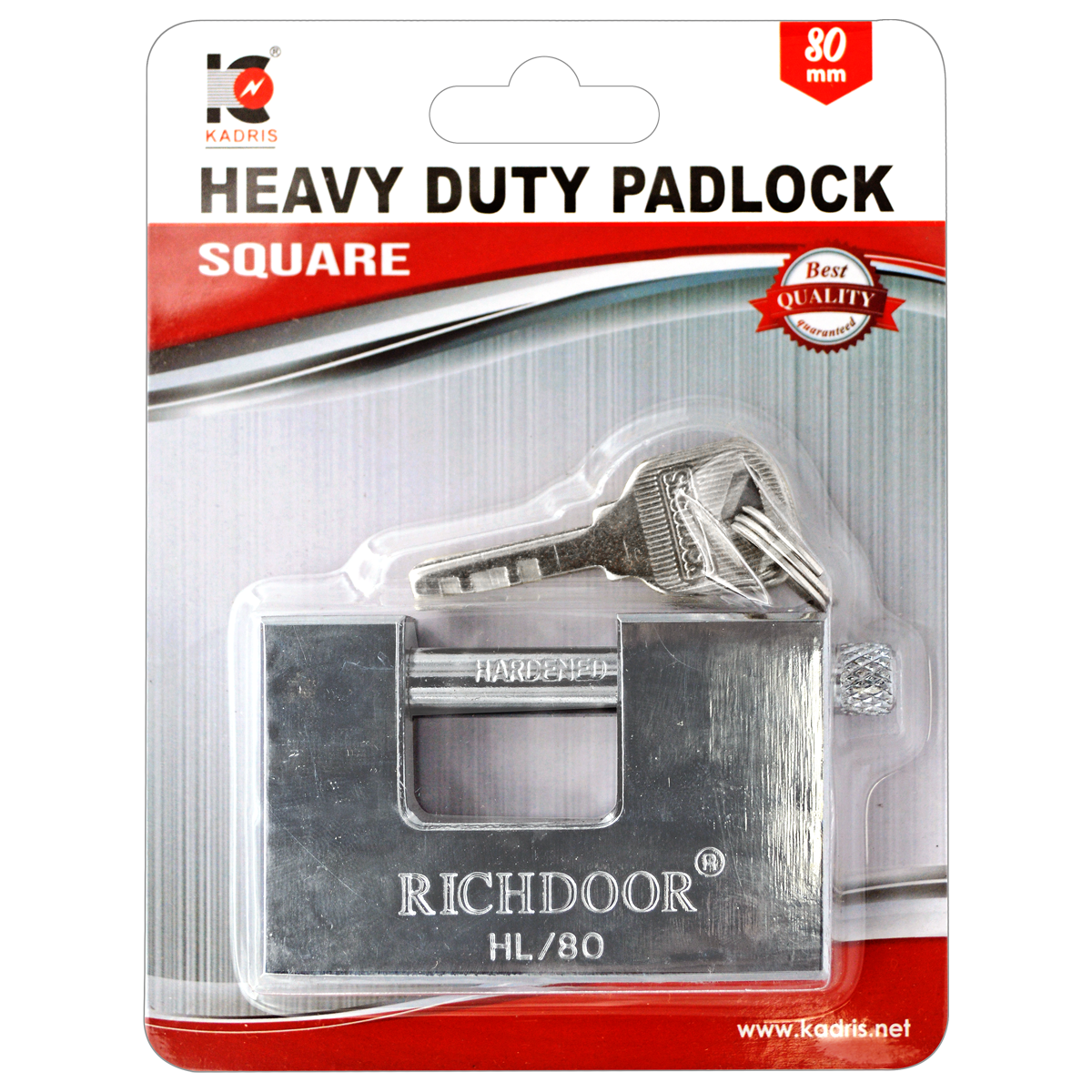HA-1856 KADRIS HEAVY DUTY PADLOCK SQUARE 80MM